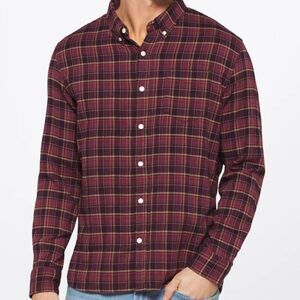 Jachs Bolivar Stretch‎ Doublecloth Shirt Burgundy XL Stitch Fix NWT